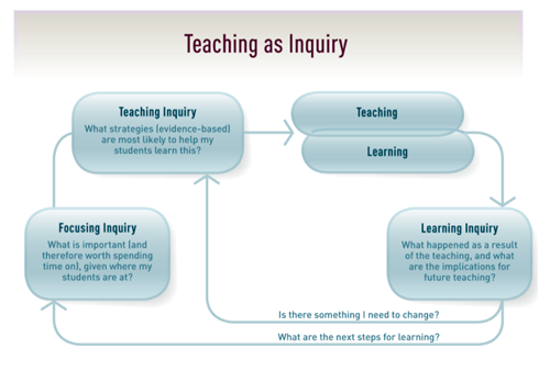 NZC - Teaching as inquiry diagram.